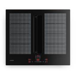 Klarstein Indukční varná deska ChefFusion s digestoří | 4 varné zóny | 7200 W | 504,3 m³/h | 60 cm