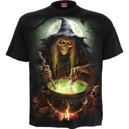 pánské tričko SPIRAL - WITCH'S BREW - černé - K124M101