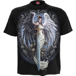 pánské tričko SPIRAL - ANGEL SWORD - černé - L072M101