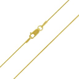 SILVEGO Dámský zlatý řetízek hádek 0,8 mm - 40 cm