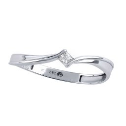 SILVEGO Zlatý prsten Ola s Brilliance Zirconia - obvod 56 mm