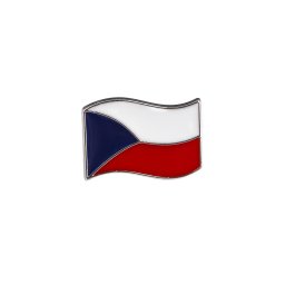 Brož / odznak mini vlajka Česká republika, barva viz foto