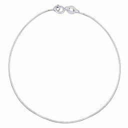 SILVEGO Zlatý náramek hádek z bílého zlata - 0,8 mm - 17 cm