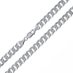 SILVEGO Stříbrný řetěz PANCR se vzorem 8 mm - 60 cm