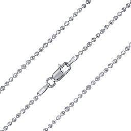 SILVEGO Stříbrný kuličkový řetízek diamond cut 2 mm - 70 cm