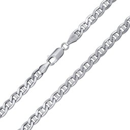 SILVEGO Stříbrný náhrdelník MARINE 6 MM - 70 cm
