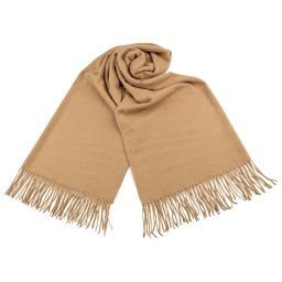 Šátek / šála typu pashmina s třásněmi 70x185 cm, barva 3 béžová velbloudí