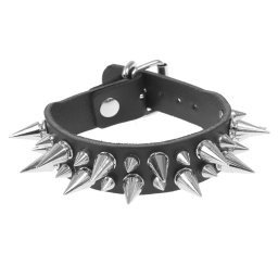 náramek LEATHER & STEEL FASHION - Spikes - LSF1 165