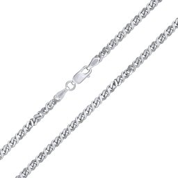 SILVEGO Pánský stříbrný řetízek DIESEL - 3,3 mm - 60 cm