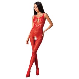 Passion BS078 - oteven overal s puntky - erven (S-L)