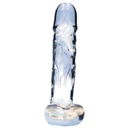 Clarity Seraphic Opus - sklenn dildo na bod G (prhledn)