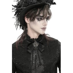 vázanka plastron DEVIL FASHION - Valentine - černá - AS29601