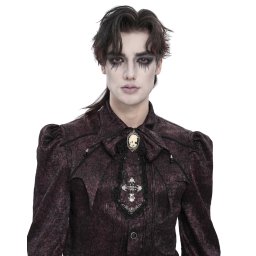 vázanka plastron DEVIL FASHION - Prince Of Darkness - vínová - AS28902