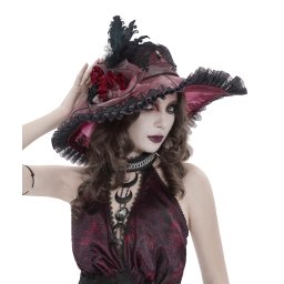 klobouk DEVIL FASHION - Crimson Reverie - vínový - AS260