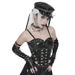 dámský korzet DEVIL FASHION - Mistress Mayhem - černý - CST00901