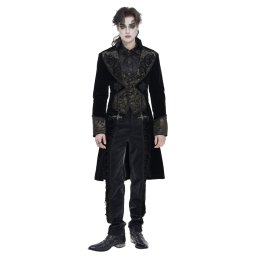 pánský kabát DEVIL FASHION - Baroque Baron - černý - CT25403