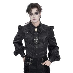 pánská košile DEVIL FASHION - Gothic - černá - SHT15401
