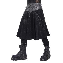 pánský kilt DEVIL FASHION - Fallout Knight - černý - SKT261