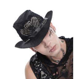 klobouk DEVIL FASHION - Ghoul Cowboy - černé - AS284