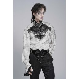 pánská košile DEVIL FASHION - Cursed Prince - bílá - SHT15602