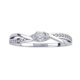 SILVEGO Zlatý prsten Ellen s Brilliance Zirconia - W - obvod 62 mm