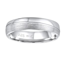 SILVEGO Snubní stříbrný prsten PRESLEY v provedení bez kamene pro muže i ženy - obvod 66 mm