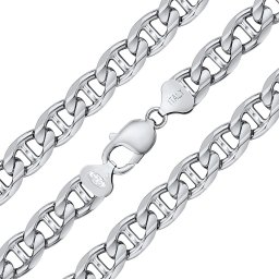 SILVEGO Masivní stříbrný řetěz MARINE 10 mm - 60 cm