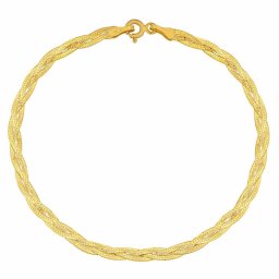 SILVEGO Zlatý náramek Meliora ze žlutého zlata – 3 mm - 19 cm
