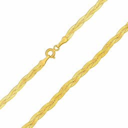SILVEGO Zlatý náhrdelník Meliora ze žlutého zlata – 3 mm - 50 cm