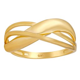 SILVEGO Zlatý prsten Kimmy ze žlutého zlata - obvod 57 mm
