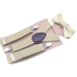 Gaira® Dětský motýlek s kšandami 7267, Barva béžová
