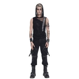 pánské tílko s kapucí DEVIL FASHION - Razorwire - černé - TT316
