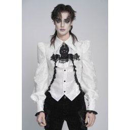 pánská košile DEVIL FASHION - Baroque Baron - bílá - SHT15302