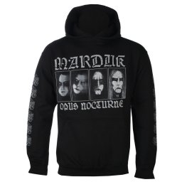 pánská mikina s kapucí MARDUK - OPUS NOCTURNE B - černá - PLASTIC HEAD - PH13900HSW