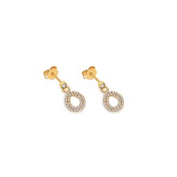 Diamantové napichovací náušnice Everly, 14K ALBR124N