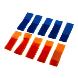 INVADERGEAR sada označení hráčů na ruku 5 + 5 ks MODRÁ / ORANŽOVÁ