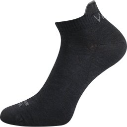 Ponožky krátké merino ROD s ionty stříbra ČERNÉ vel. EU 39-42