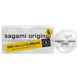 Sagami Original 0.02 L - kondom - 58 mm - 6 ks