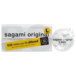 Sagami Original 0,02 L - kondom - 58 mm - 12 ks