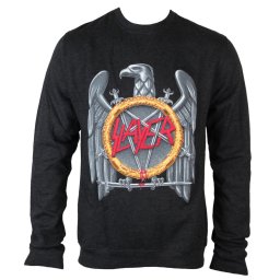 mikina pánská Slayer - Silver Eagle Puff Print - ROCK OFF - SL002SW