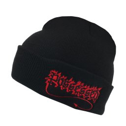 beanie čepice POSSESSED - LOGO - černá - PLASTIC HEAD - PHHAT350