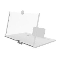 Gaira® Skládací 3D zvětšovač obrazovky 10" pro mobilní telefon, Barva bílá