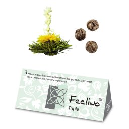 Feelino Čajové květy, 3 odrůdy bílého čaje, jednotlivě balené, velmi produktivní