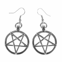 náušnice Pentagram - PSY958