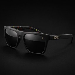 sluneční brýle AC/DC - Arcade High Voltage - kouřové čočky - Legends of Eyewear - LOE-AC-ARCA-01