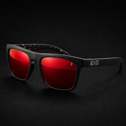 sluneční brýle AC/DC - Arcade High Voltage - červené čočky - Legends of Eyewear - LOE-AC-ARCA-02