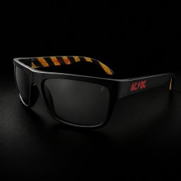 sluneční brýle AC/DC - Halfway PWR UP - kouřové čočky - Legends of Eyewear - LOE-AC-HALF-01