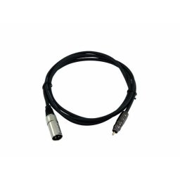 Electronic-Star 6-metrový černý cinch kabel k XLR samčímu DJ PA kabelu