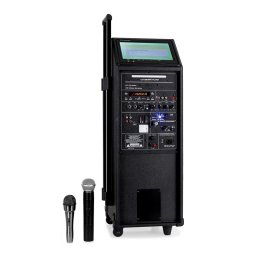 Ibiza Port9DVD-VHF, mobilní PA zařízení, DVD přehrávač, 23 cm, akumulátor