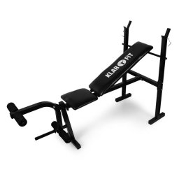 KLARFIT lavice pro činky, tréninková lavice, posilovač nohou